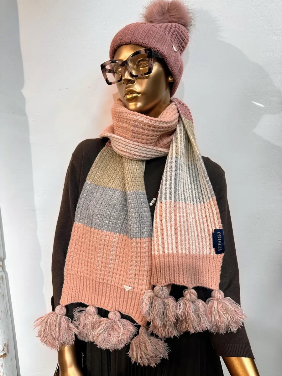 Conjunto de bufanda y gorro – Marca PRIVATA (Ref. P3699RS)