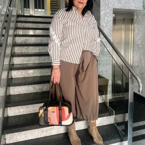 CAMISA DE RAYAS CON PUNTILLAS – Jot