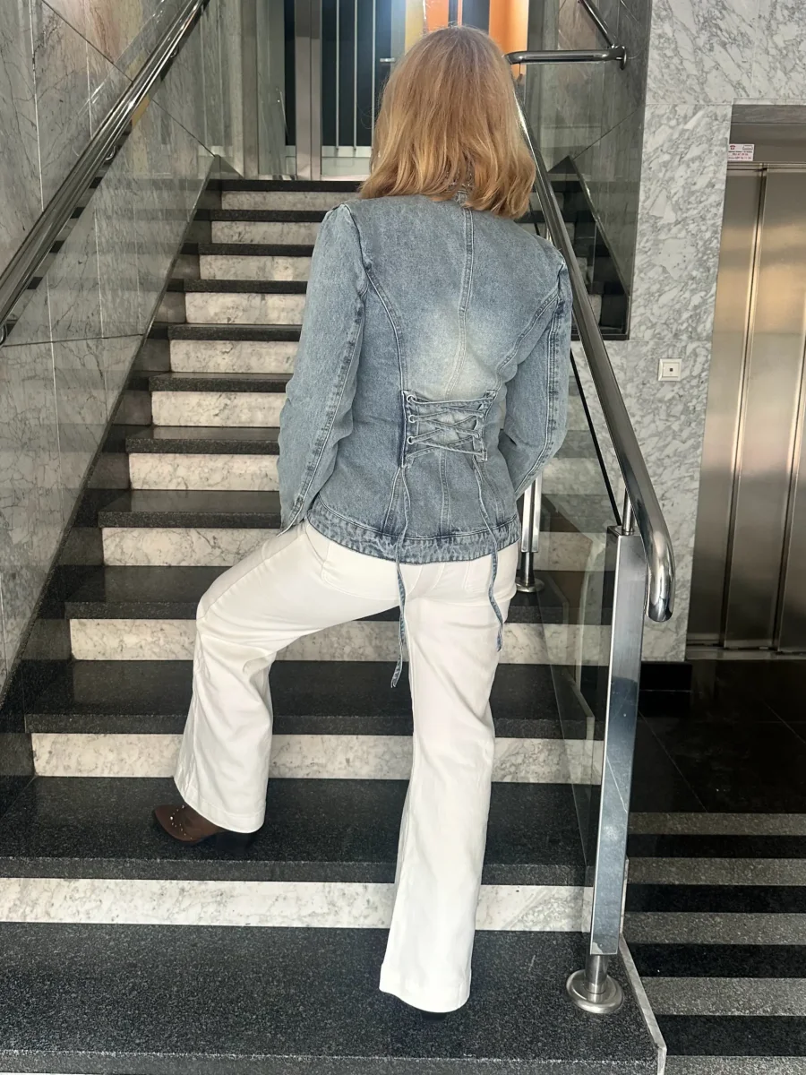 PANTALÓN VAQUERO BLANCO – Zac & Zoe - Imagen 3