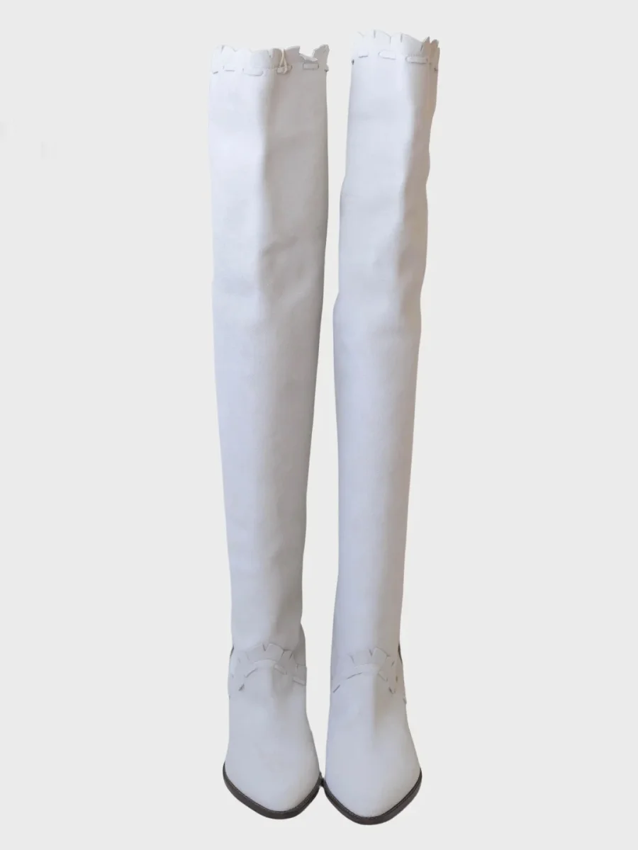 Isabel Marant botas mosqueteras blancas Talla 39 Nuevas - Imagen 5