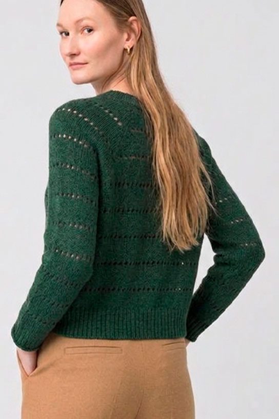 Jersey calado verde oscuro Tiffosi - Imagen 4