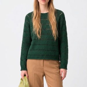 Jersey calado verde oscuro Tiffosi