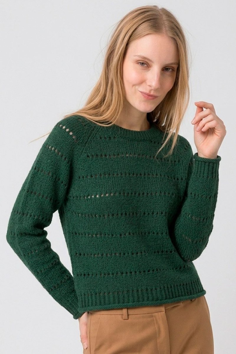 Jersey calado verde oscuro Tiffosi - Imagen 3