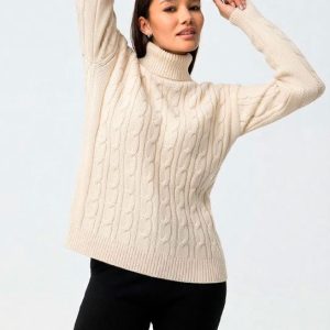 Jersey de cuello vuelto blanco roto Tiffosi