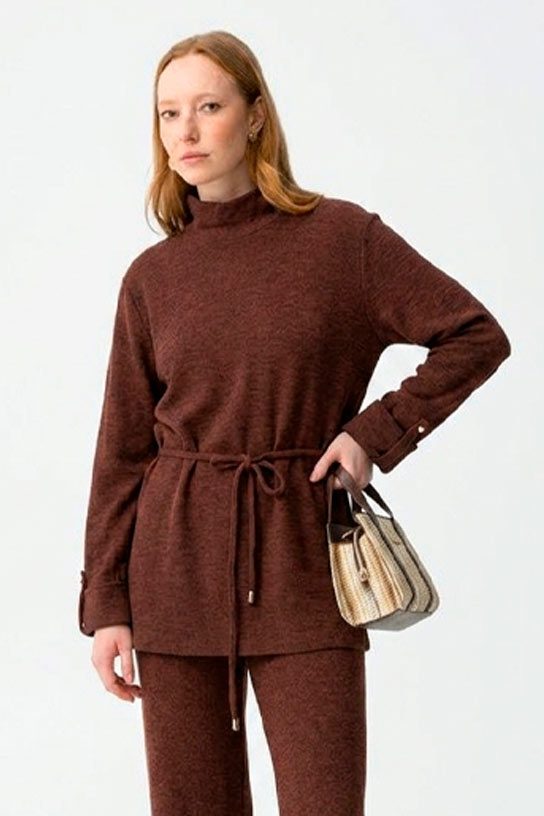Jersey de cuello alto arcilla Tiffosi