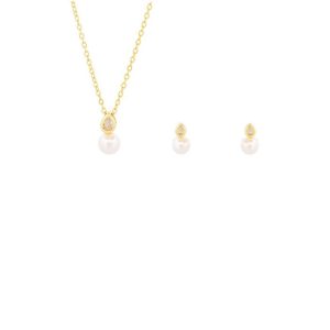 «LAGRIMA» conjunto plata chapada