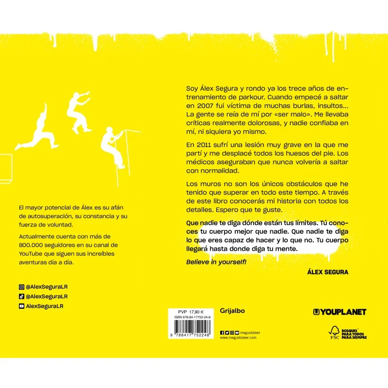 Libro Parkour "Cree en ti" - Alex Segura LR - Imagen 7