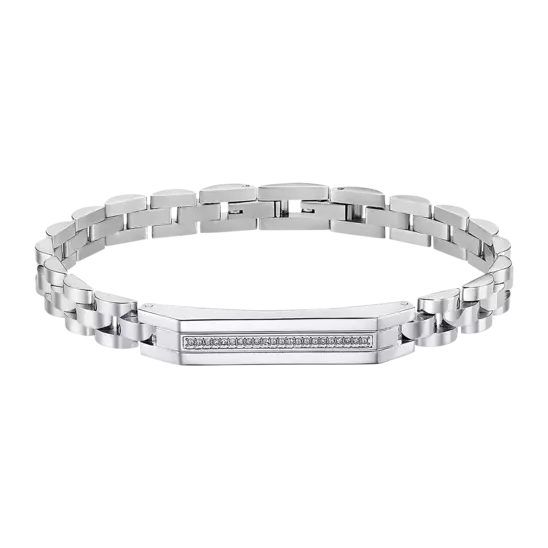 PULSERA LOTUS STYLE MEN IN BLACK LS2280-2/1 ACERO