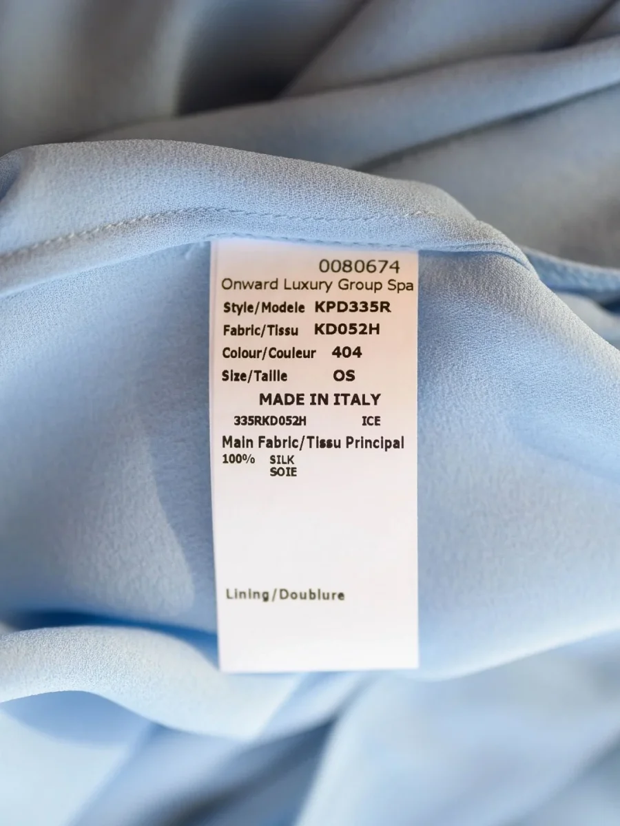 Michael Kors túnica de seda con pedrería azul claro Talla Única Nueva - Imagen 6