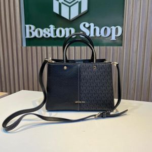 Cartera Michael Kors Negra con Correa Cruzada