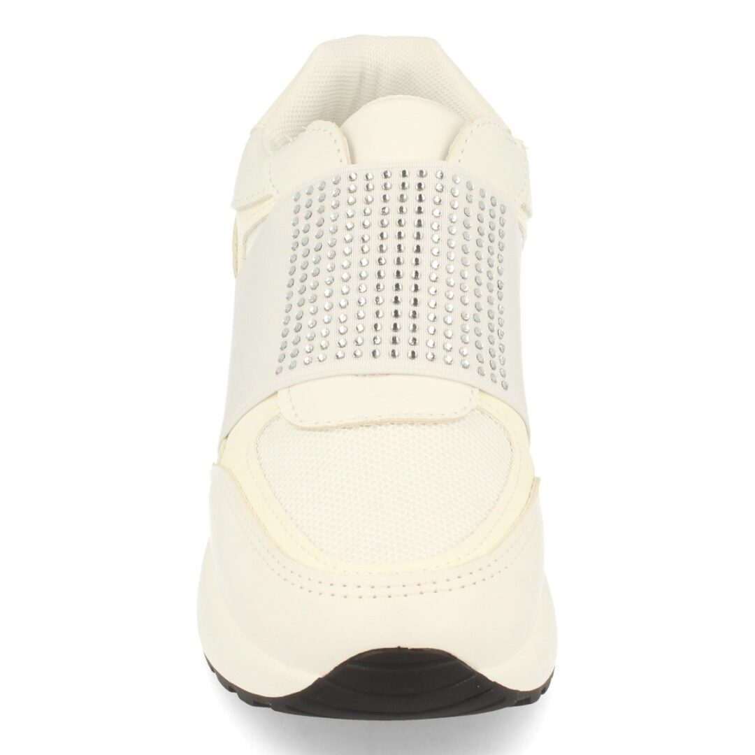 Zapatilla deportiva blanca con brillantes - Imagen 5