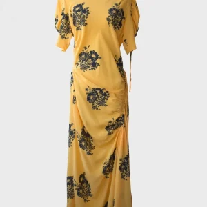 N21 vestido midi amarillo negro Talla IT46 (XL) Nuevo