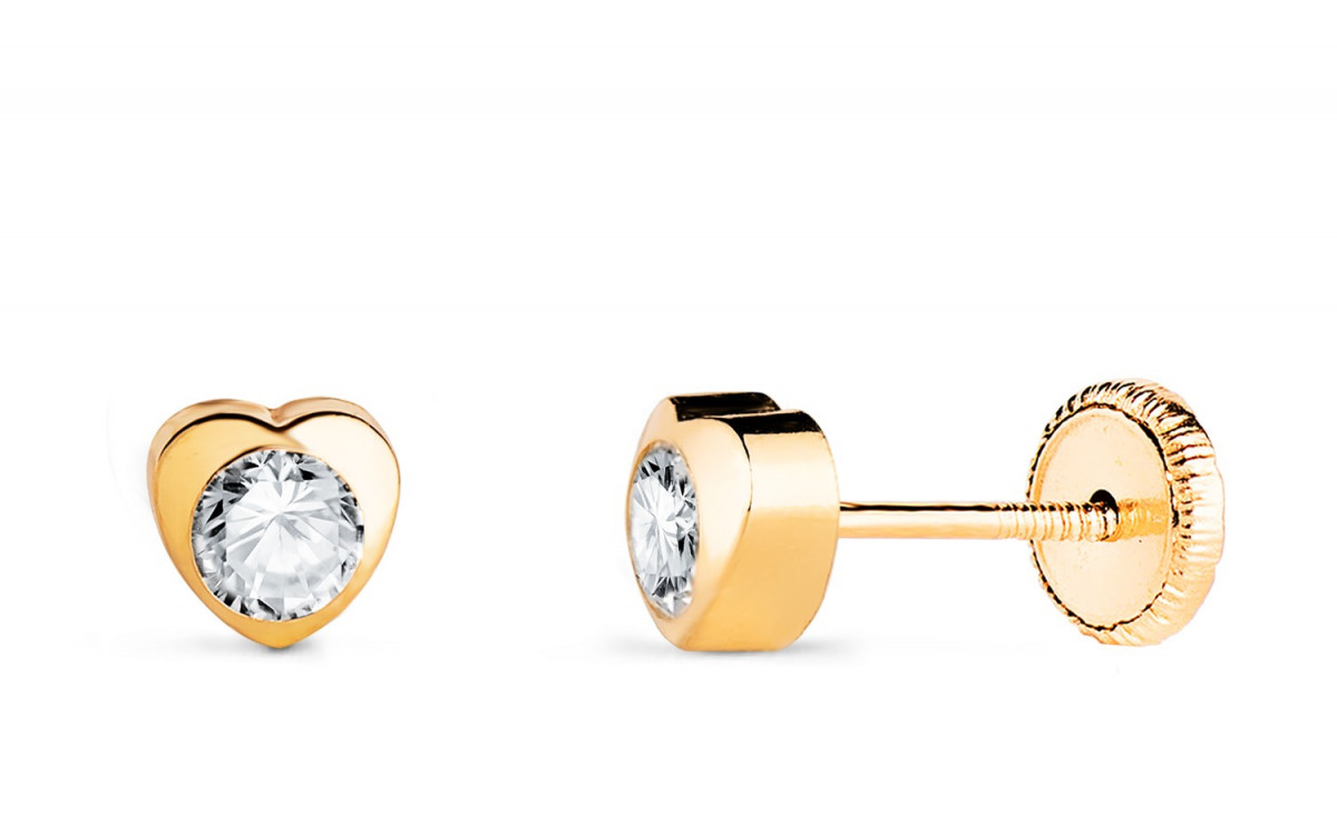«VERONA» Pendientes de Oro Amarillo 18K - Imagen 2