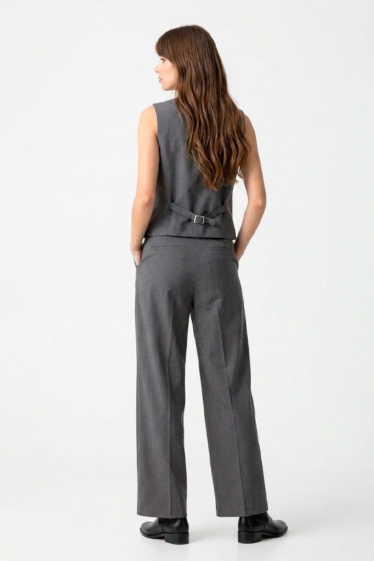 Pantalón ancho gris Tiffosi - Imagen 4