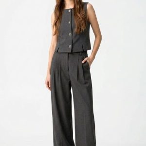 Pantalón ancho gris Tiffosi