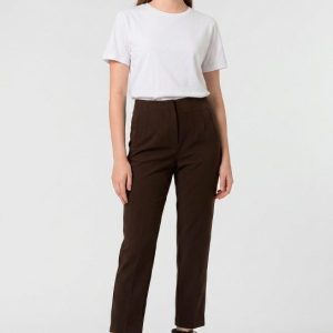 Pantalón recto marrón chocolate Tiffosi