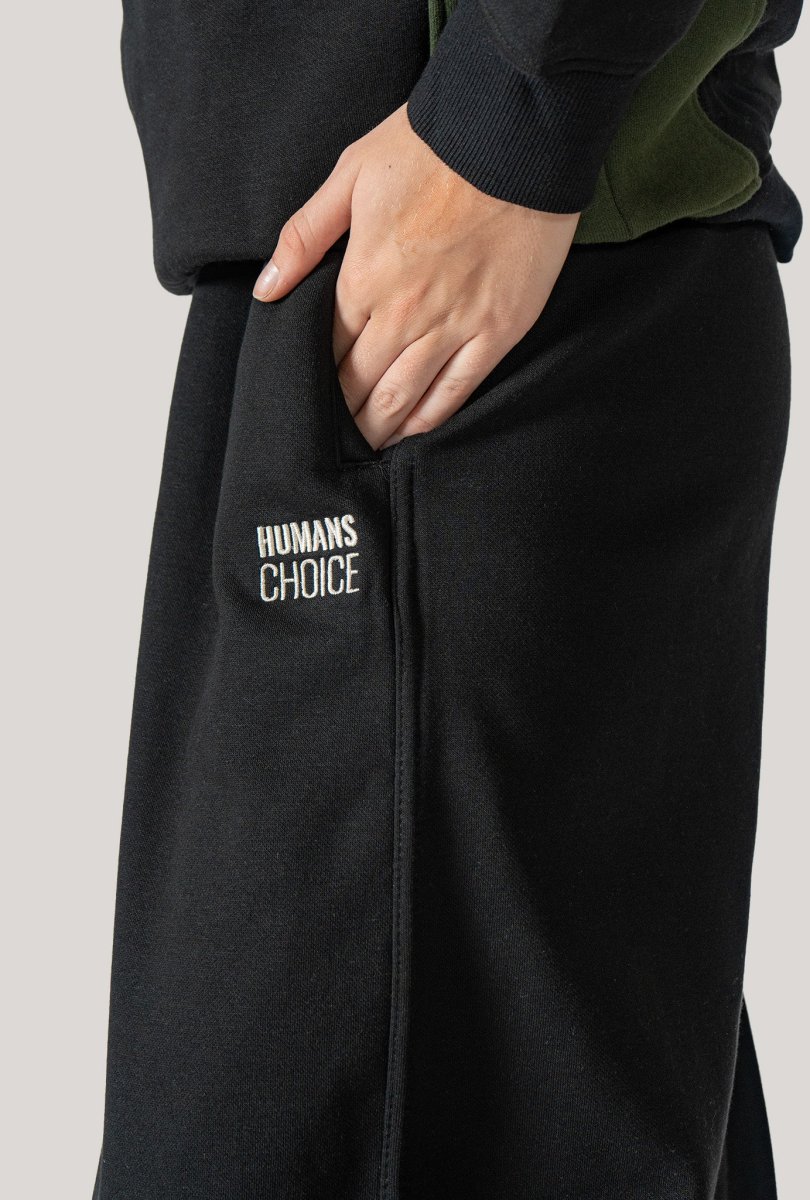 Black Onyx Wide Leg Jogger - Imagen 7