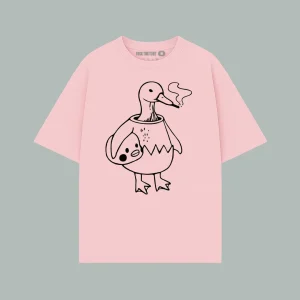 Playera Classic Oversize Pato fumando