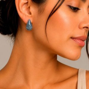 Pendientes lágrima negro
