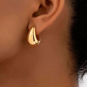 Pendientes gota dorado
