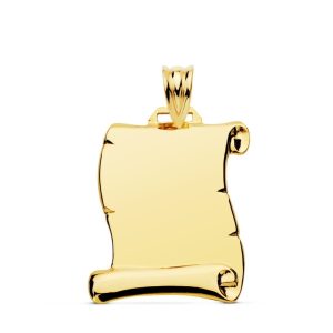 «PERGA» colgante chapa Oro Handmade
