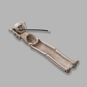 Porta inciensos calavera fumando