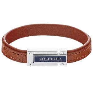 Pulsera Tommy Hilfiger Cuero marrón y Acero Inoxidable 2790560