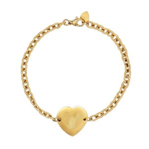Pulsera Emotion Dorada con Charm Corazón