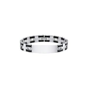 PULSERA LOTUS STYLE MEN IN BLACK LS1177-2/4 ACERO, HOMBRE