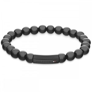 Pulsera Tommy Hilifiger Piedras Ónix Negras Hombre 2790581