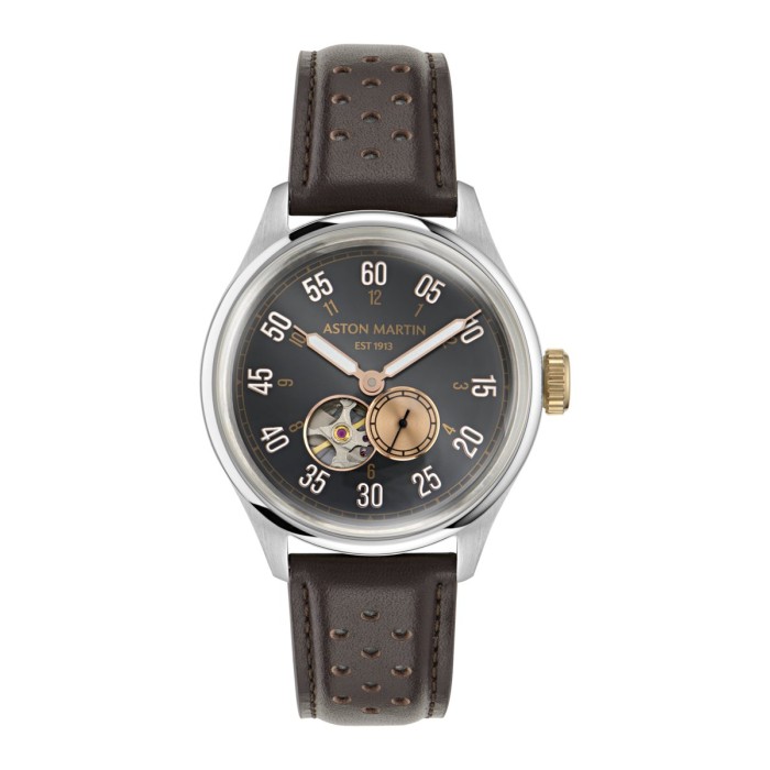 Reloj Aston Martin Fórmula 1 Plateado y Negro Automático Hombre MTTS1F501