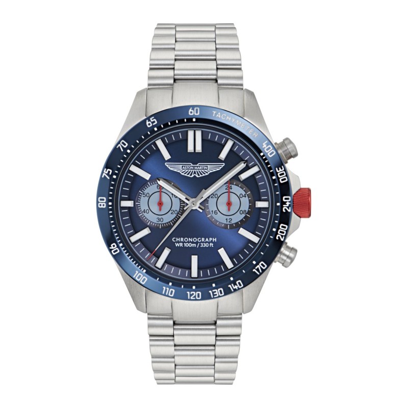 Reloj Aston Martin Plateado y Azul Cronógrafo Hombre MTIS1F503 - Imagen 2