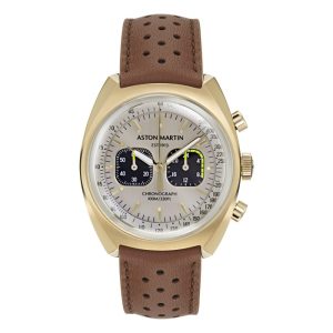 Reloj Aston Martin Timeless Dorado y Marrón Cronógrafo Hombre MTTS2F502