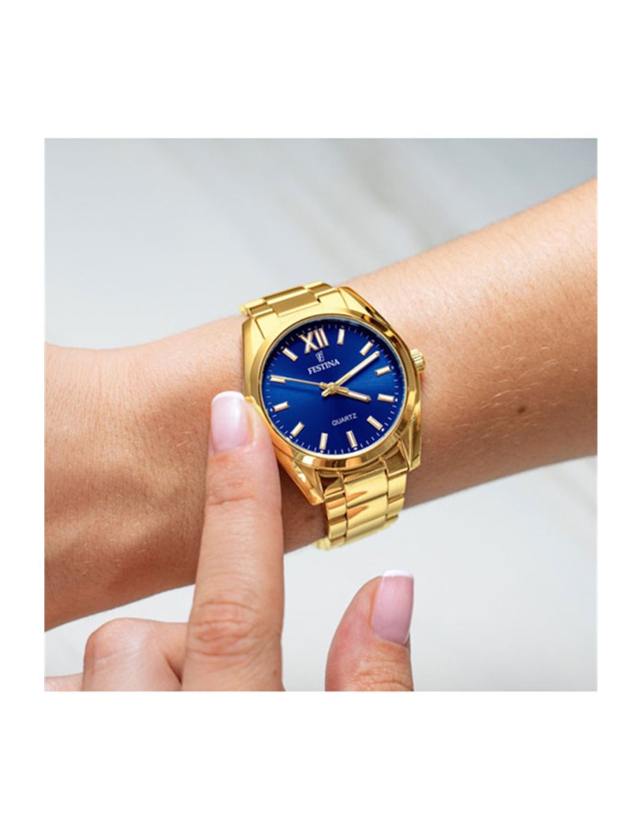 RELOJ FESTINA F20640/5 AZUL CORREA DE ACERO INOXIDABLE 316L - Imagen 3