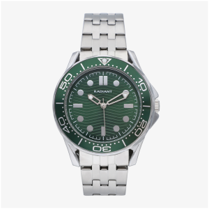 Reloj Hombre Chris Verde/Plateado