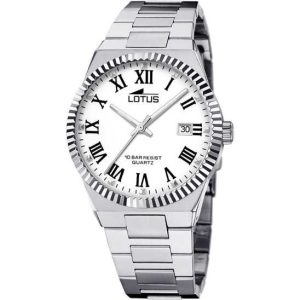 RELOJ LOTUS FREEDOM 18835/4 BLANCO CORREA DE ACERO INOXIDABLE, HOMBRE