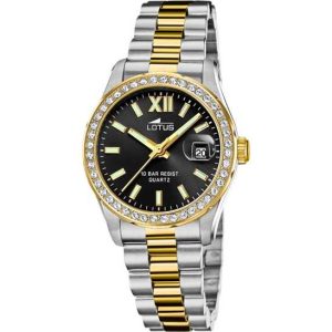 RELOJ LOTUS FREEDOM 18978/3 NEGRO CORREA DE ACERO INOXIDABLE, MUJER