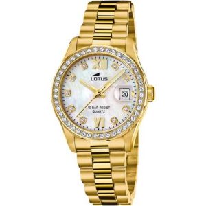 RELOJ LOTUS FREEDOM 18979/1 BEIGE CORREA DE ACERO INOXIDABLE, MUJER