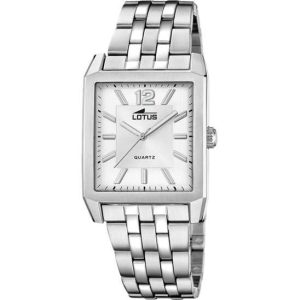 RELOJ DE HOMBRE SQUARE SERIES PLATA CON CORREA DE ACERO 18983/1