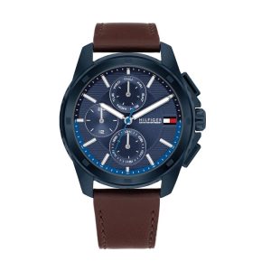 Reloj Tommy Hilfiger Walker Azul y Marrón Multifunción Hombre 1710632