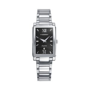 Reloj Viceroy Swiss Made Plateado y Negro Mujer Analógico 45120-53