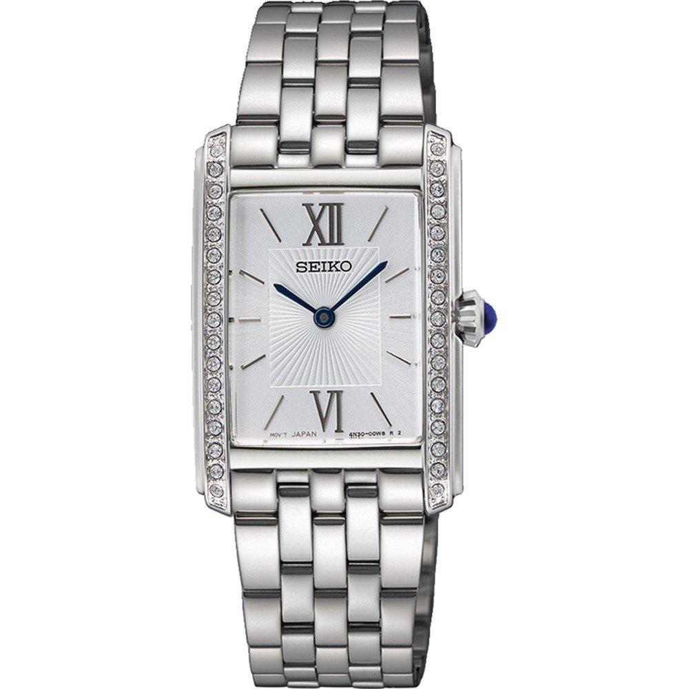 Reloj Seiko SWR091P1 Reloj rectangular para mujer con cristales - Imagen 2