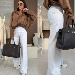 Pantalones Abruzzo jeans white