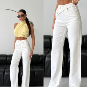 Pantalón Clifton jeans blanco