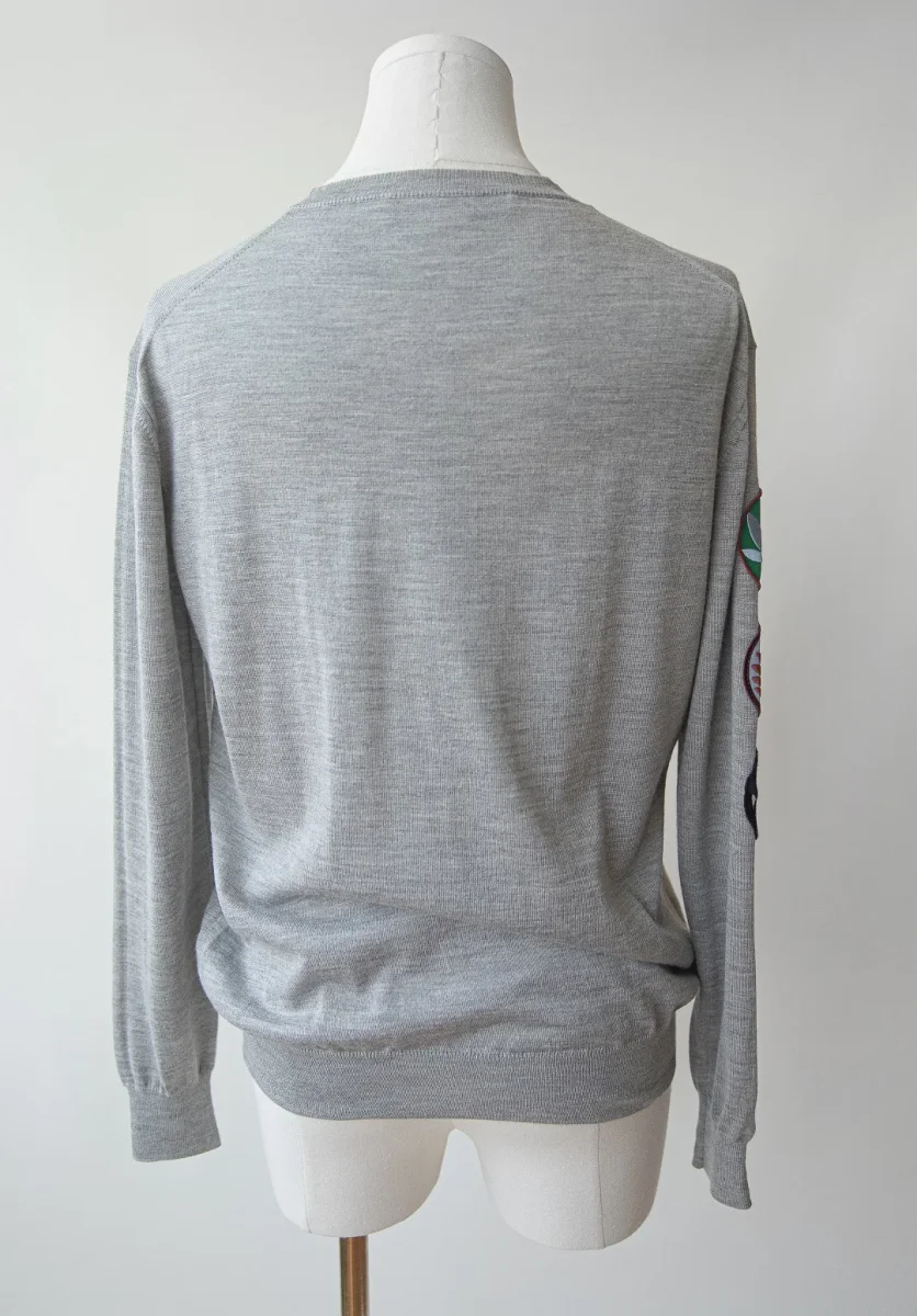 Stella McCartney jersey de lana fina con parches de colores Talla S-M - Imagen 6