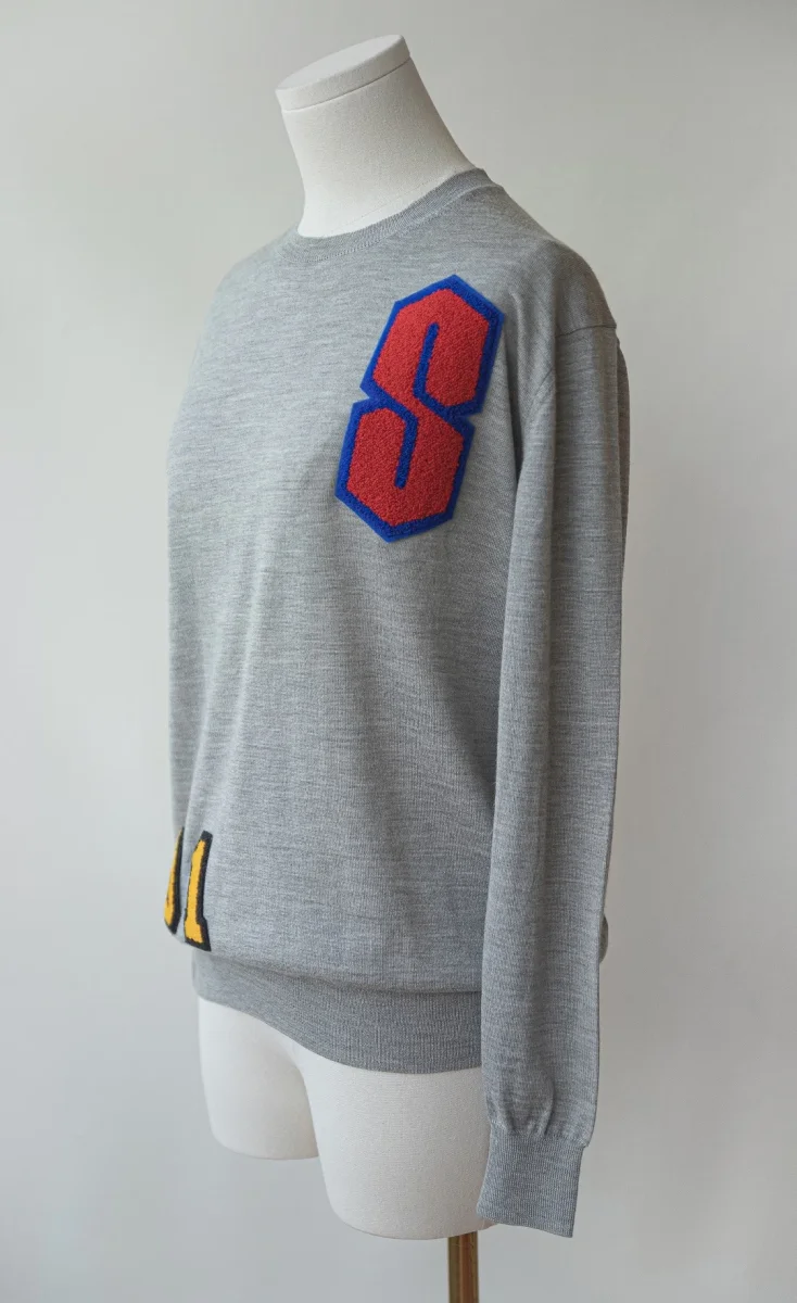 Stella McCartney jersey de lana fina con parches de colores Talla S-M - Imagen 4