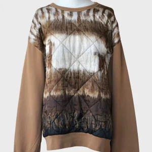 Dries van Noten sudadera color beige Talla L Unisex