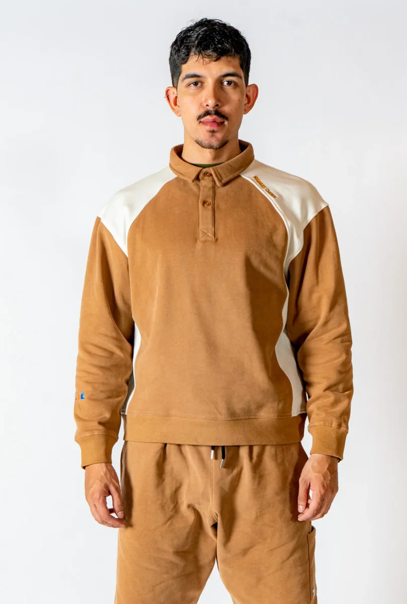 Rugby Sweatshirt Coffee Brown - Imagen 3