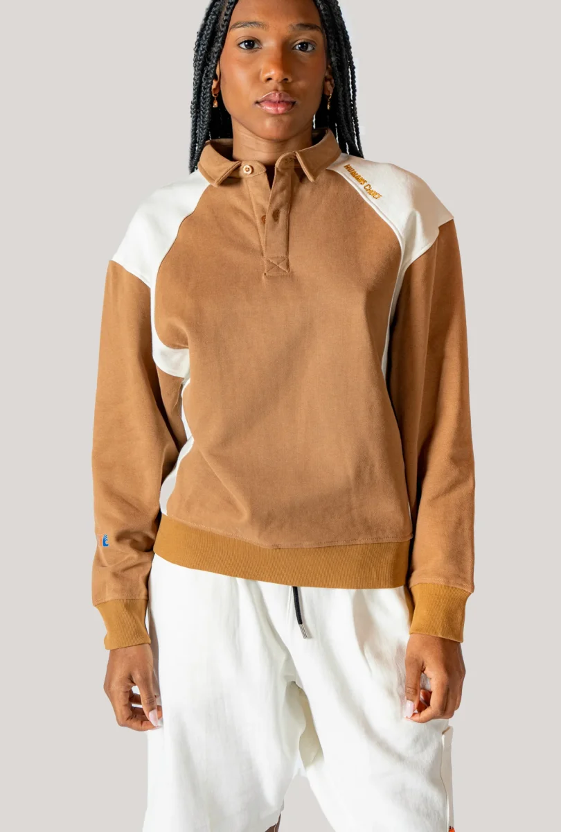 Rugby Sweatshirt Coffee Brown - Imagen 4