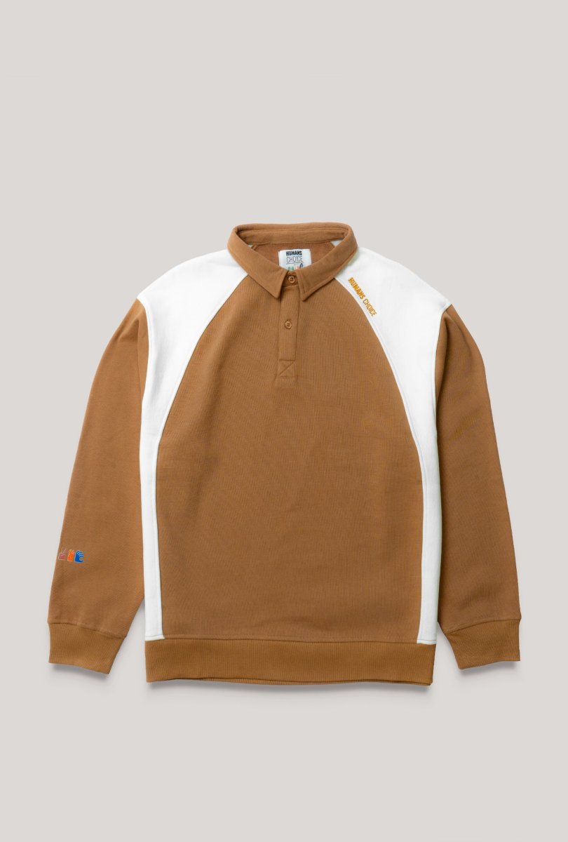 Rugby Sweatshirt Coffee Brown - Imagen 2